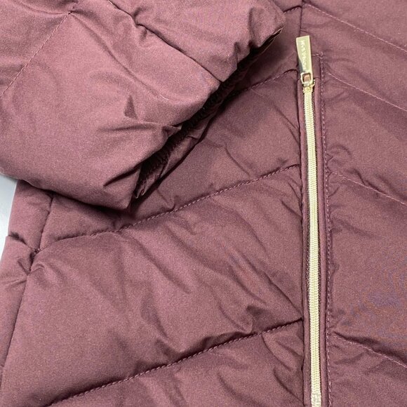 NEW MICHAEL KORS Women’s Packable Hooded Puffer Coat – Burgundy - Picture 11 of 11